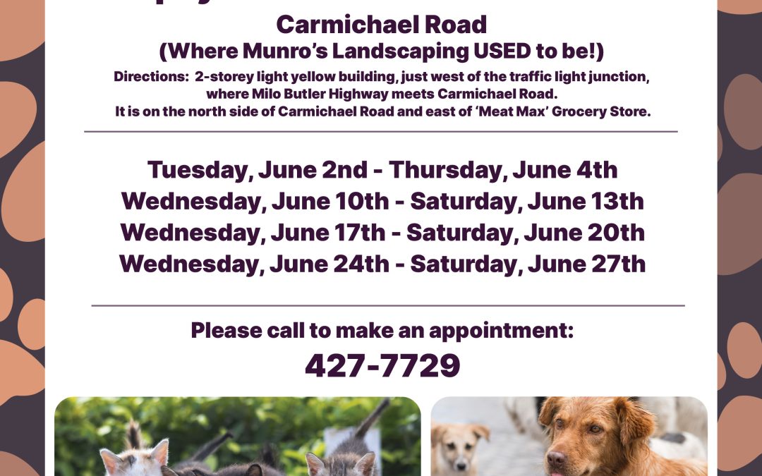 Cleo’s Community Locations: Carmichael Road (where Munro’s Landscaping USED to be!), June 2-27, July 1-August 1, August 5-15, 2026